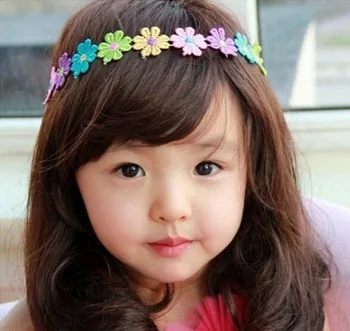 

2016 Fashion Kids Baby Girl Colorful Flower Supreme Headband Hair Band Accessories Gift Elastic Headbands Headwear Photo Props