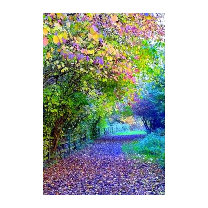 Full SquareRound Drill 5D DIY Diamond Painting Fallen leaves under the tree 3D  Embroidery Cross Stitch Mosaic Home Decor