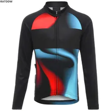 2019 Winter Fleece Cycling Jersey Long Sleeve Ropa Ciclismo Road Breathable Winter Bike Clothing Bicycle Shirt Maillot Clothes