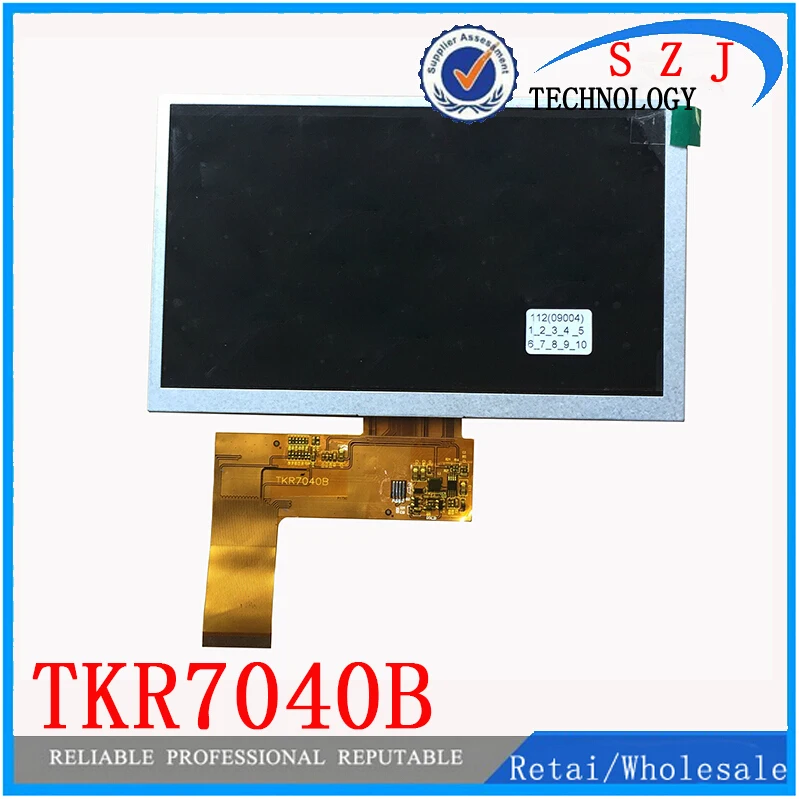 Оригинальный 7 дюймовый ЖК дисплей TKR7040B емкостный экран с цифровым