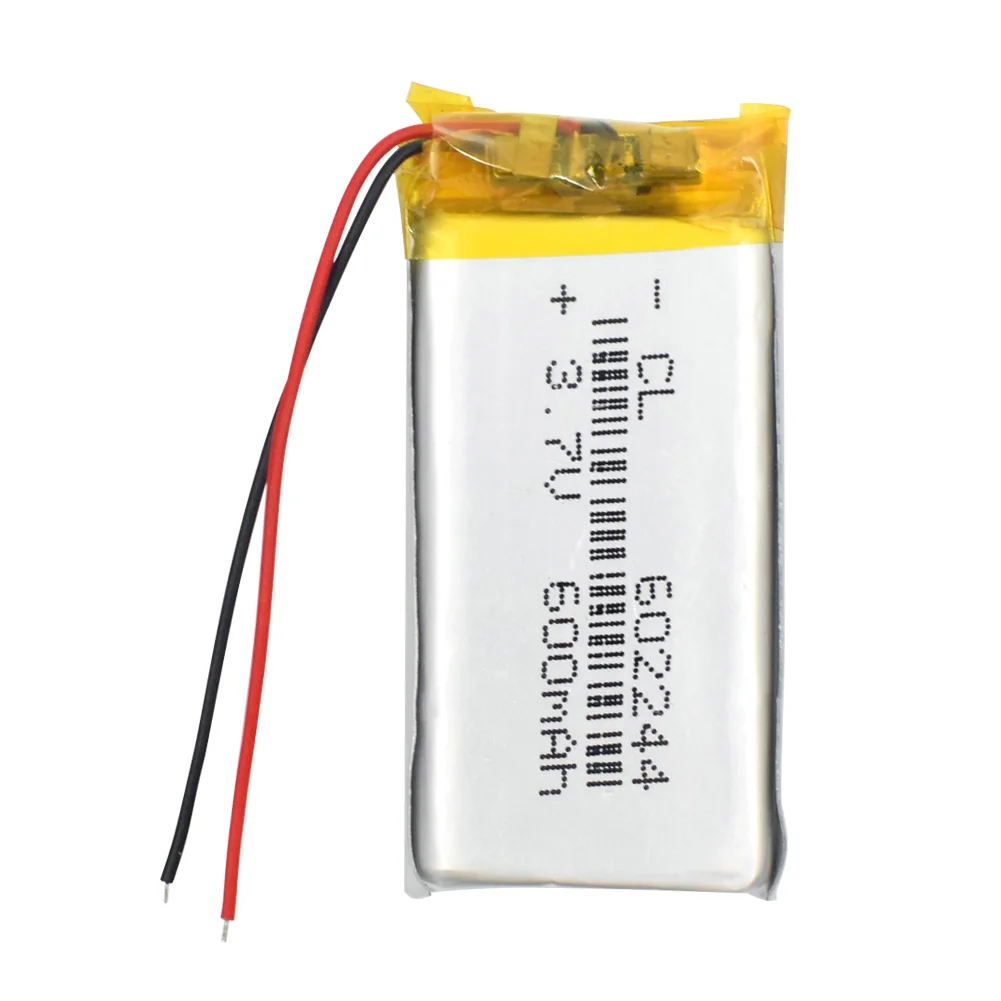 1/2/4 Pcs/lot 602244 Mini Lithium Batteries 3.7v 600mah Li-polymer Cell Replacement High Quality MP3 MP4 DVD PDA GPS Bateria