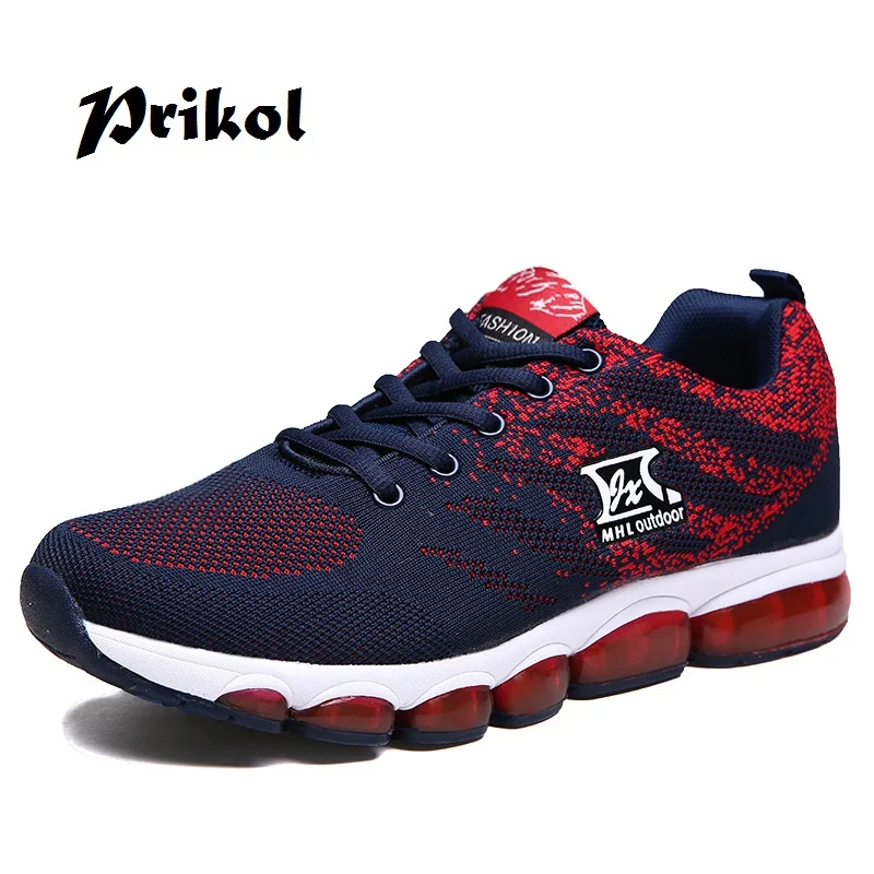 

Prikol 2019 New Men's Running Shoes Trainers High Quality Thick Outsole Sports Sneakers Lightweight Outdoor Athletic Sapatos