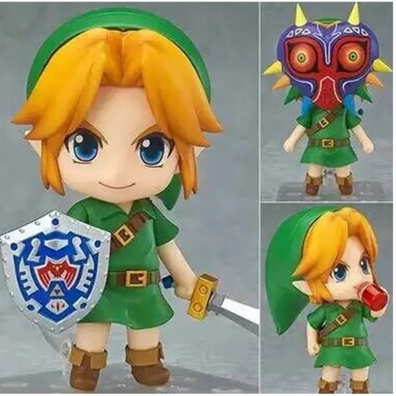 

Game The Legend of Zelda Link Nendoroid 553 Anime Figures Toys Action Figure 10CM PVC Model Toy Doll with Box Kids Gift
