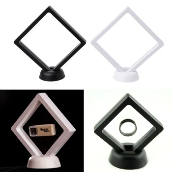 

Free shipping Jewelry Floating Suspended Case Coins Gems Artefacts Stand Holder Box Dec22 -W128