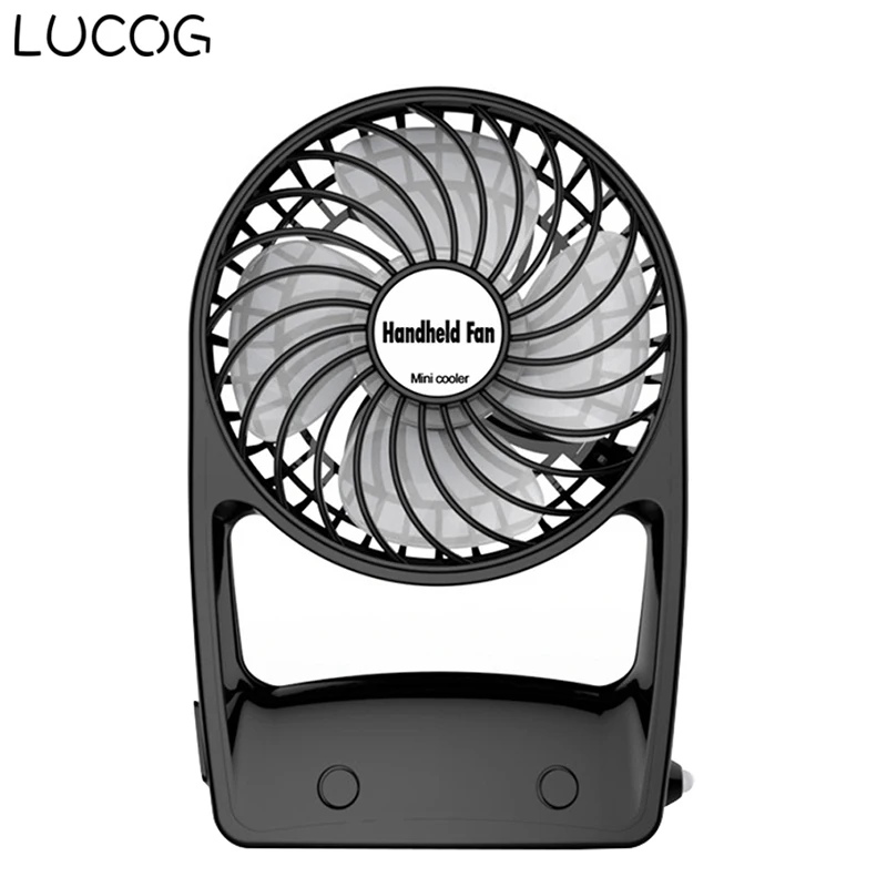 

LUCOG Mini Handheld Fan Portable Personal Rechargeable Desktop Fan with USB Battery for Office Room Outdoor Household Traveling