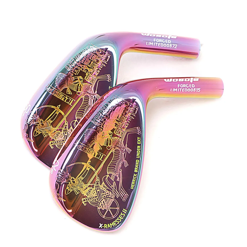 Golf clubs wedges Egyptian Culture right handed unisex  whith colorful Steel Shaft free shipping