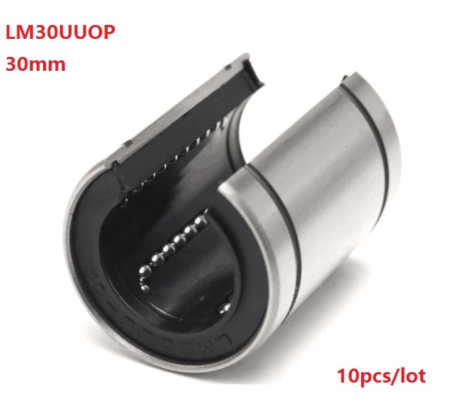 10 шт./лот 30 мм LM30UUOP LM30OP LM30UU OP открытая линейного движения шариковых подшипников втулка для ЧПУ DIY открытого