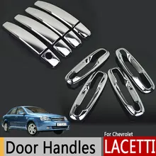 Хромированные наружные дверные ручки Чехлы для Chevrolet Lacetti Optra Daewoo Nubira Suzuki Forenza Holden Viva наклейки стайлинга автомобилей