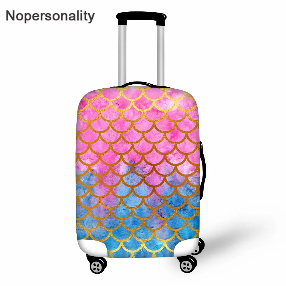 Nopersonality чешуя Русалки защитный чехол для чемодана с принтом путешествий