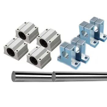 

Optical Axis Guide Bearing Housings Aluminum Rail Shaft Lead Screw Rod Slide Bushing Shaft Coupling CNC Parts