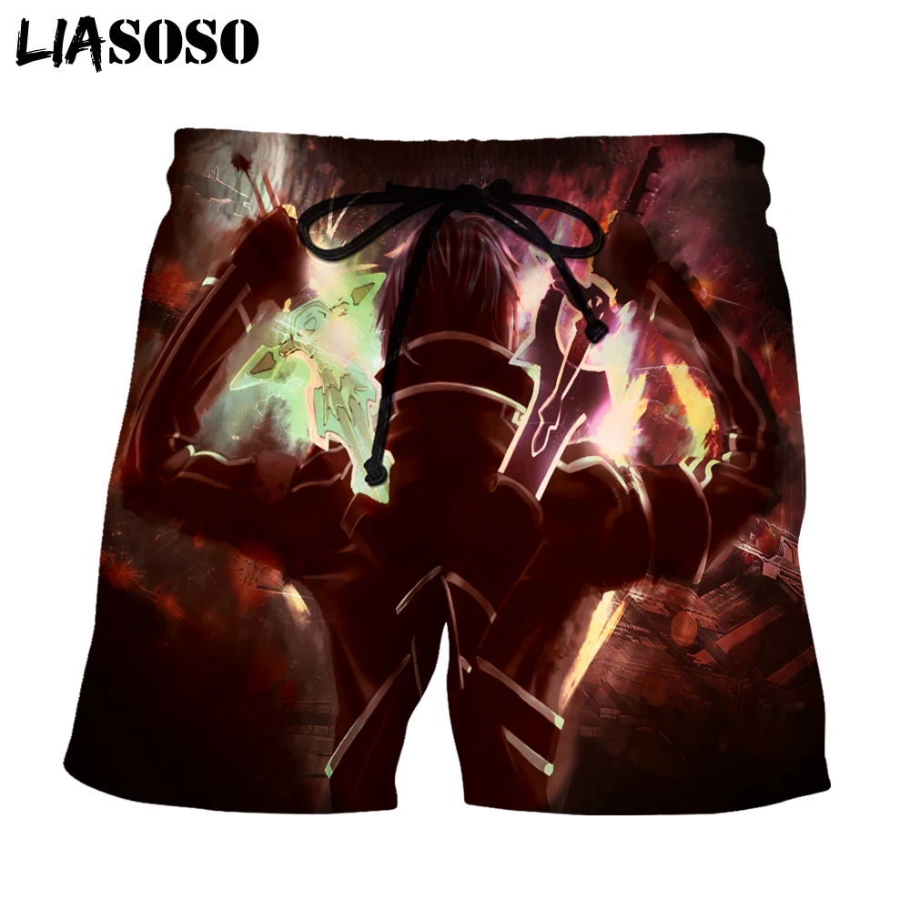 LIASOSO Sword Art Online shorts 3D cosplay Ultimo disegno maglietta ...