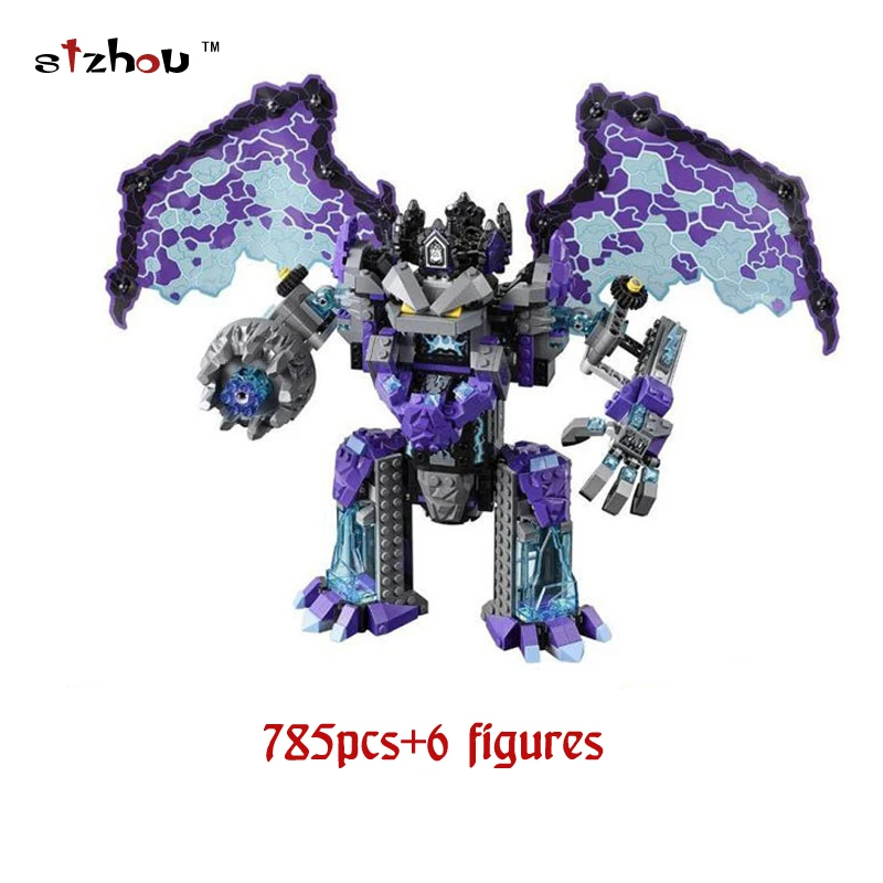 

Stzhou 785pcs Knight Stone Colossus of Ultimate Destruction Model Building Blocks 14036 Bricks Toys Nexus Compatible With Legoed