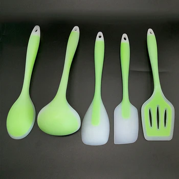 

5 Pcs / Set Silicone Kitchen Cooking Utensil Set Heat Resistant Cooking Non-Stick Baking Tools utensilio de cozinha