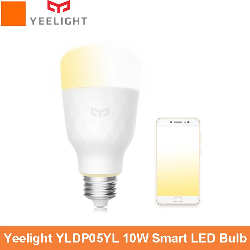 Original Yeelight LED Colorful White 800 Lumens 10W E27 Smart Bulb