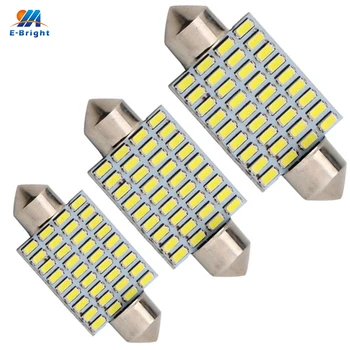 

YM E-Bright 100PCS C5W Car Led 36mm 39mm 41mm 3014 36 SMD 6500K Bulbs For Door Lights Festoon Dome Light Interior Lighting