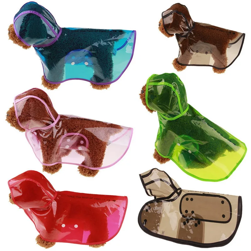 

Raincoat Dog Raincoat Pet Clothes Transparent Raincoat Light Clothes Waterproof for Small Dog Raincoat with hood