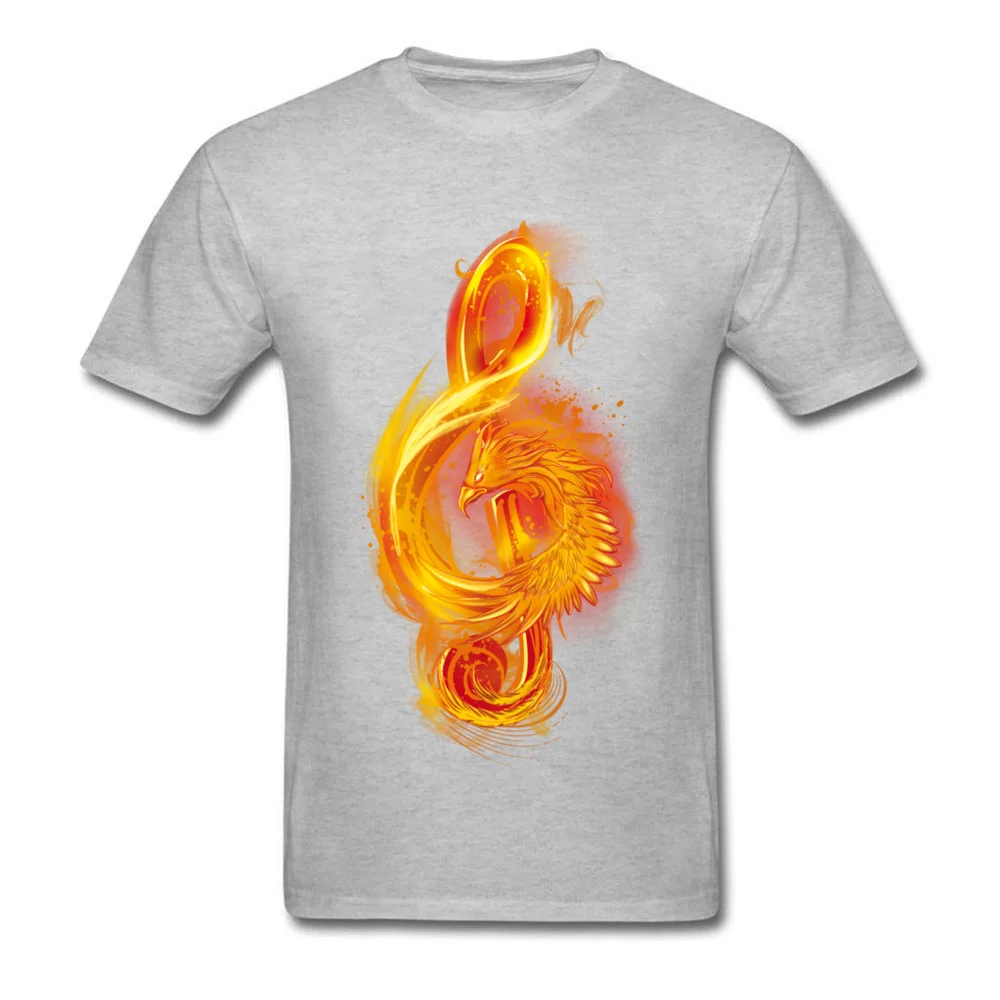 Music Reborn T Shirt for Men Casual Summer Fall Tops & Tees Short Sleeve Cheap Customized Tee Shirt Crew Neck All Cotton Music Reborn grey