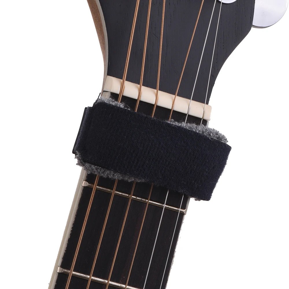 Almencla Gear Fret Wrap String Muter pour guitare électrique 7 cordes Noir basse guitare classique 