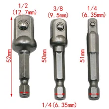 Шестигранный хвостовик с квадратным носком розетка с бисером 1/4 3/8 1/2 ветер электрические розетки шатун