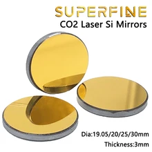 Сверхтонкая упаковка одного СО2 си лазерного зеркала диаметром 19 20 25 30 мм толщиной 3 мм для лазерной гравировки и резки деталей станка