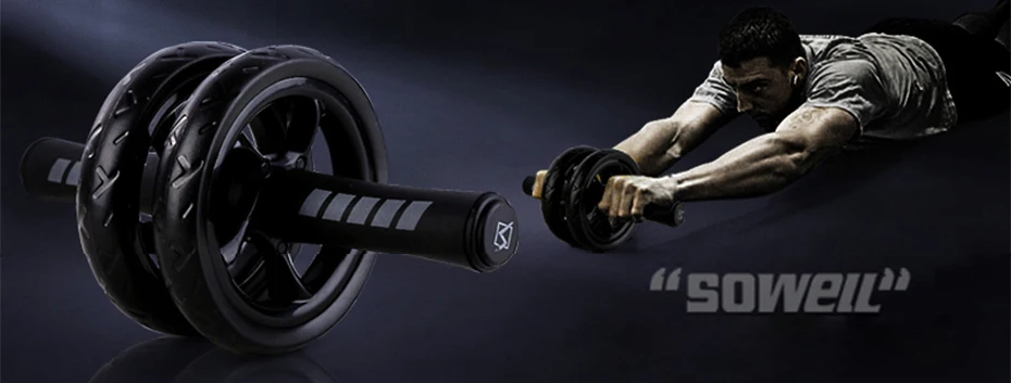 Без шума брюшные колеса Ab колеса Roda брюшные ролики для тренировок с ковриком для упражнений фитнес оборудование тренажер мышц