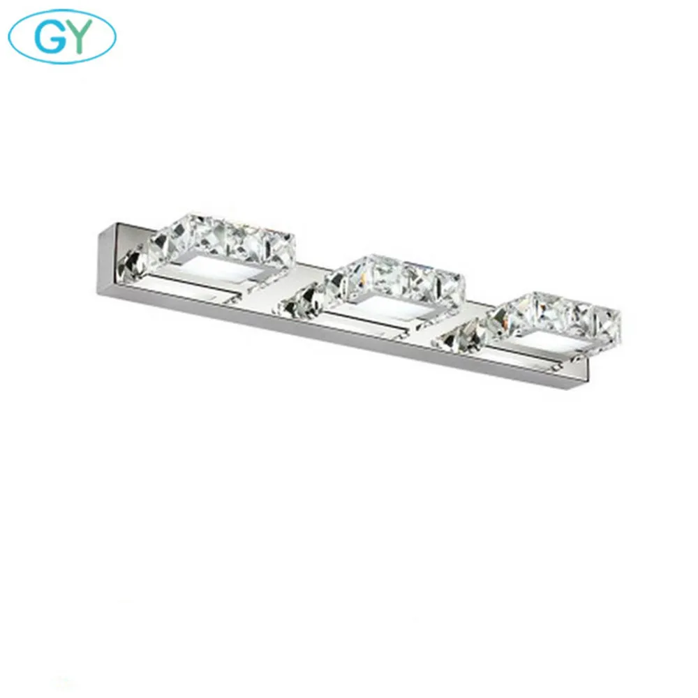 AC110-240V LED مرآة ضوء التجميلي الحديث الكريستال جدار مصباح الحمام Luminaria الغرور مصباح وسيس tocador maquillaje coiffeuse