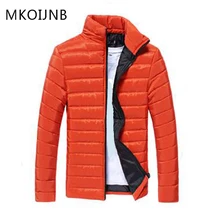 MKOIJNB Winter Jacket Brand Men Solid Stand Collar Coat Zipper Slim Parkas Coats Casual Veste Homme Clothing Mens Tops Fashion