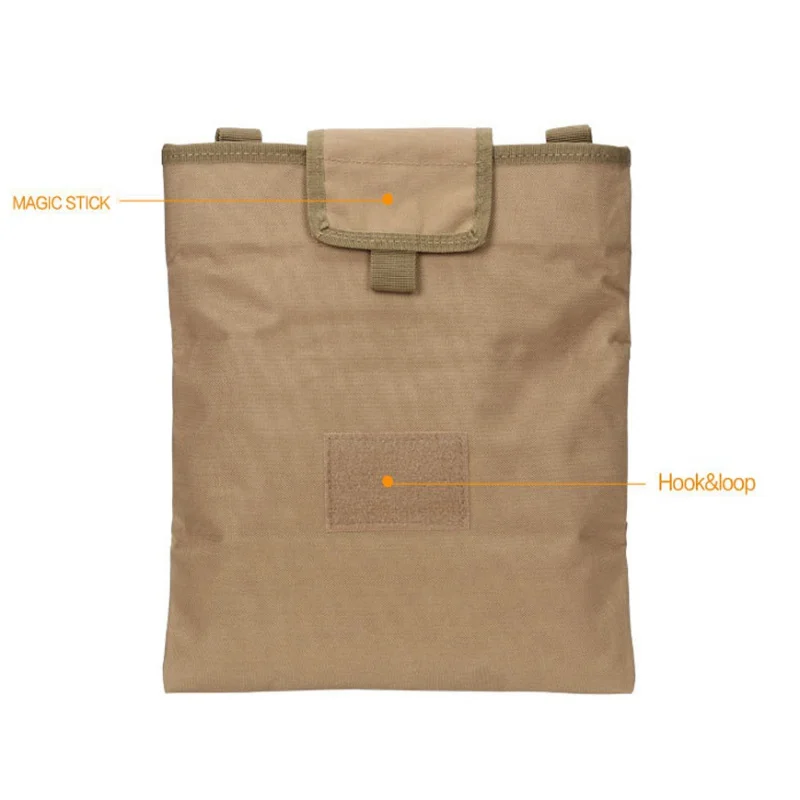 Outdoor Foldable Hunting Large Size Bag Nylon Molle Waist Tactical Camouflage Accessory Storage Kettle Recycle Bag For Army Fan