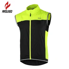 ARSUXEO жилет для велоспорта ветрозащитный водонепроницаемый без рукавов велосипед MTB велосипедный Цикл Майки дышащая спортивная куртка одежда
