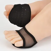 Модные дизайнерские стельки с круглым открытым носком; нескользящие стельки с силиконовой подошвой; стельки для обуви на высоком каблуке; две пары;