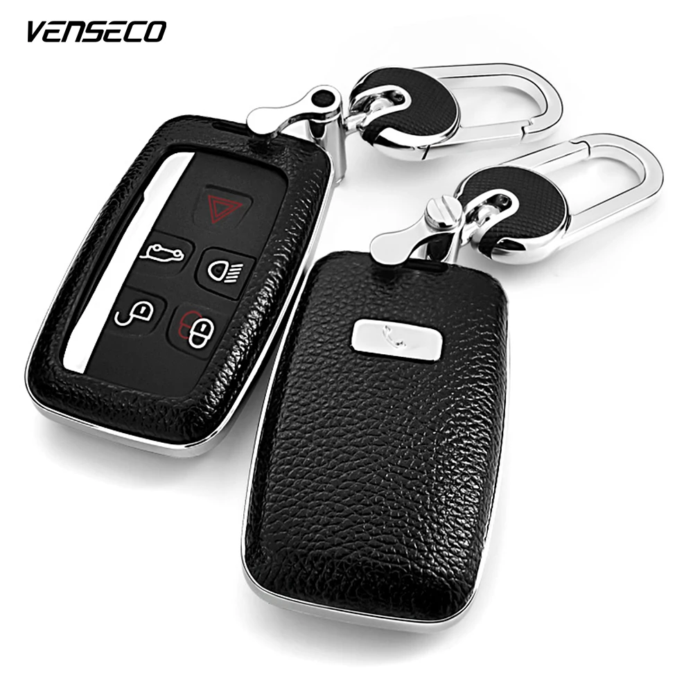 VENSECO top layer leather car key case for Range Rover, evoque, LR2