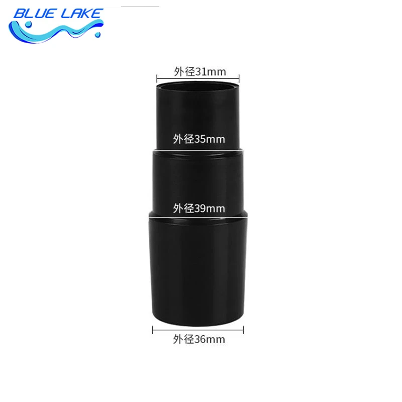 TKQIrene Tubo Cleaner Nero Vacuum 31-34mm Tubo per Il Vuoto Convertitore Adattatore Allegato plastica ABS per Aspiratori Aspirapolvere Parte