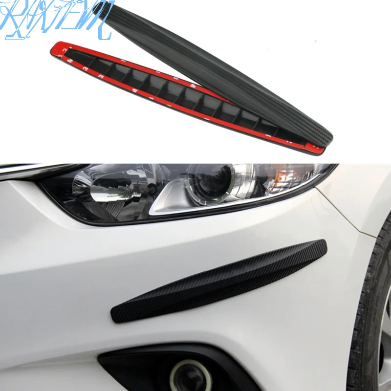 

2pcs/set Car Front&Rear Bumper Protector Protector Sticker For SEAT Ibiza ST Leon 2 3 Toledo Arosa Automobile Accessories