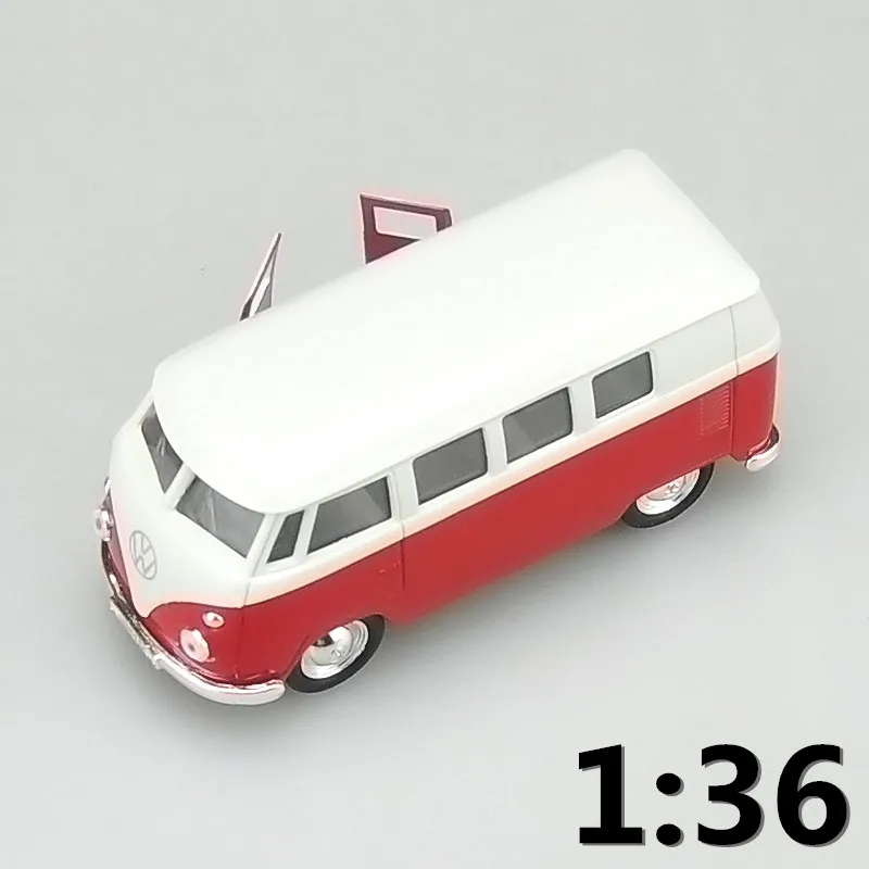 

High simulation supercar,1:36 scale alloy pull back 1962 Volkswagen Bus T1 T2 cars,Collection metal model toys,free shipping