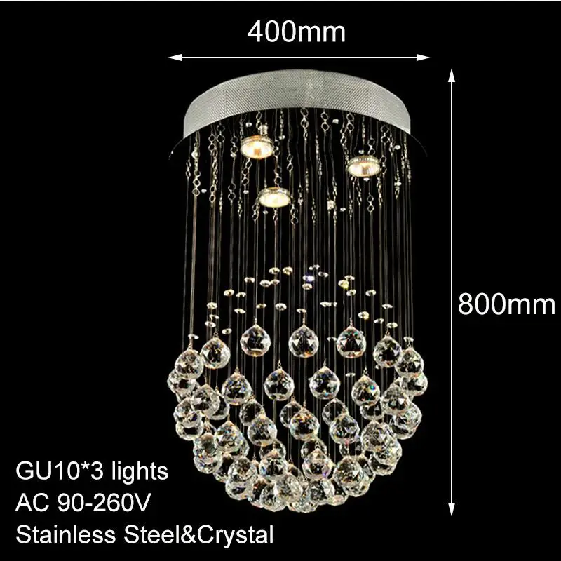Лофт Современные кристалл Европа ретро люстра Классическая С GU10 5 огни для спальни салон лобби для ресторана, дома и кухни - Цвет абажура: 3 Lights