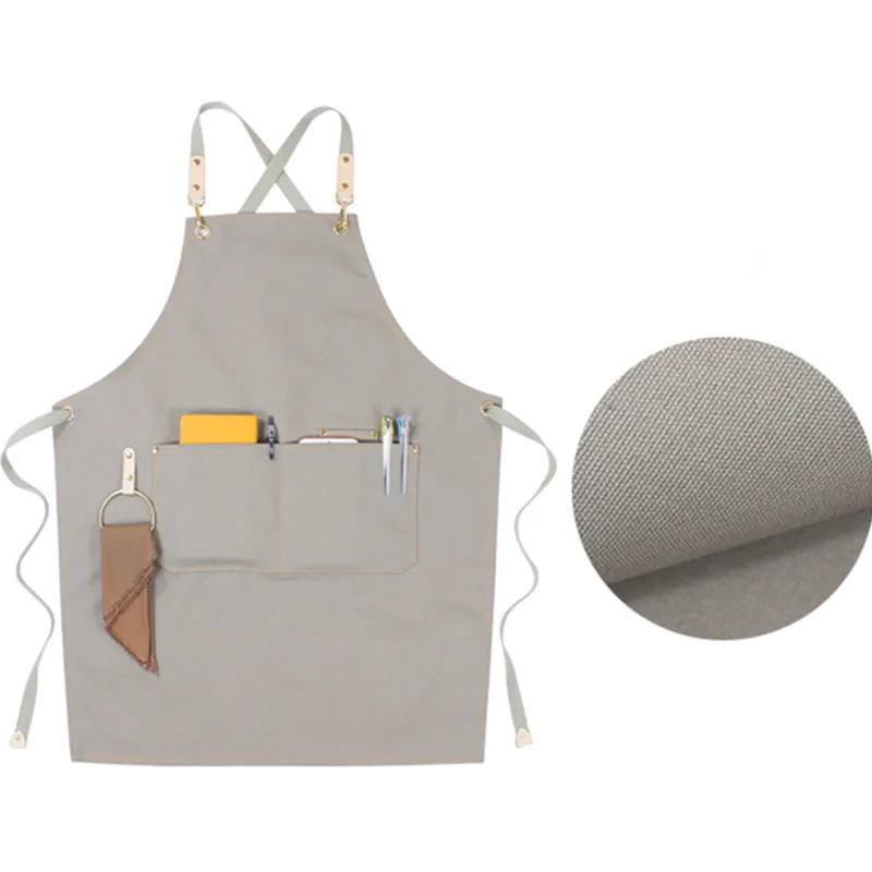 Canvas Apron Crossback Cotton Straps E15-11