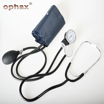 

OPHAX Manual Stethoscope Medical Arm Cuff Blood Pressure Monitor Meter Double Tube Double Head Stethoscope Health Care Products