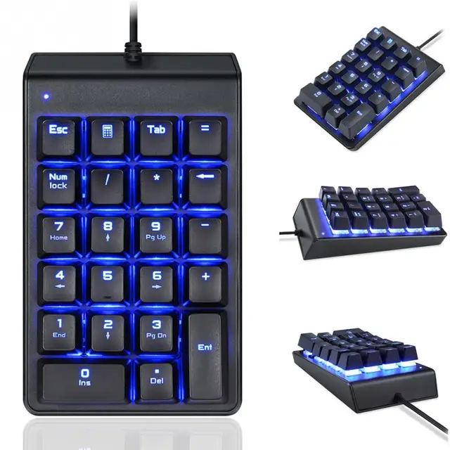 Special Offers MOTOSPEED K22 Mechanical Numeric Keypad Wired 22 Keys Mini Numpad Backlight Keyboard Extended Layout for Cashier Red Switch Special Offers MOTOSPEED K22 Mechanical Numeric Keypad Wired 22 Keys Mini Numpad Backlight Keyboard Extended Layout for Cashier Red Switch