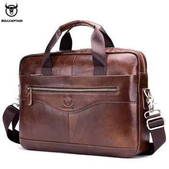 

2019 Fashion Cowhide Male Commercial Briefcase Real Genuine Leather Vintage Men's Messenger Bags Casual Business Men Handbag
