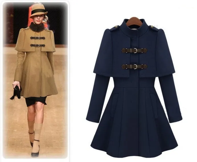 C170 Gothic Victorian England British Punk Rave Poncho horse rider Court outdoor Coat Jacket for women 