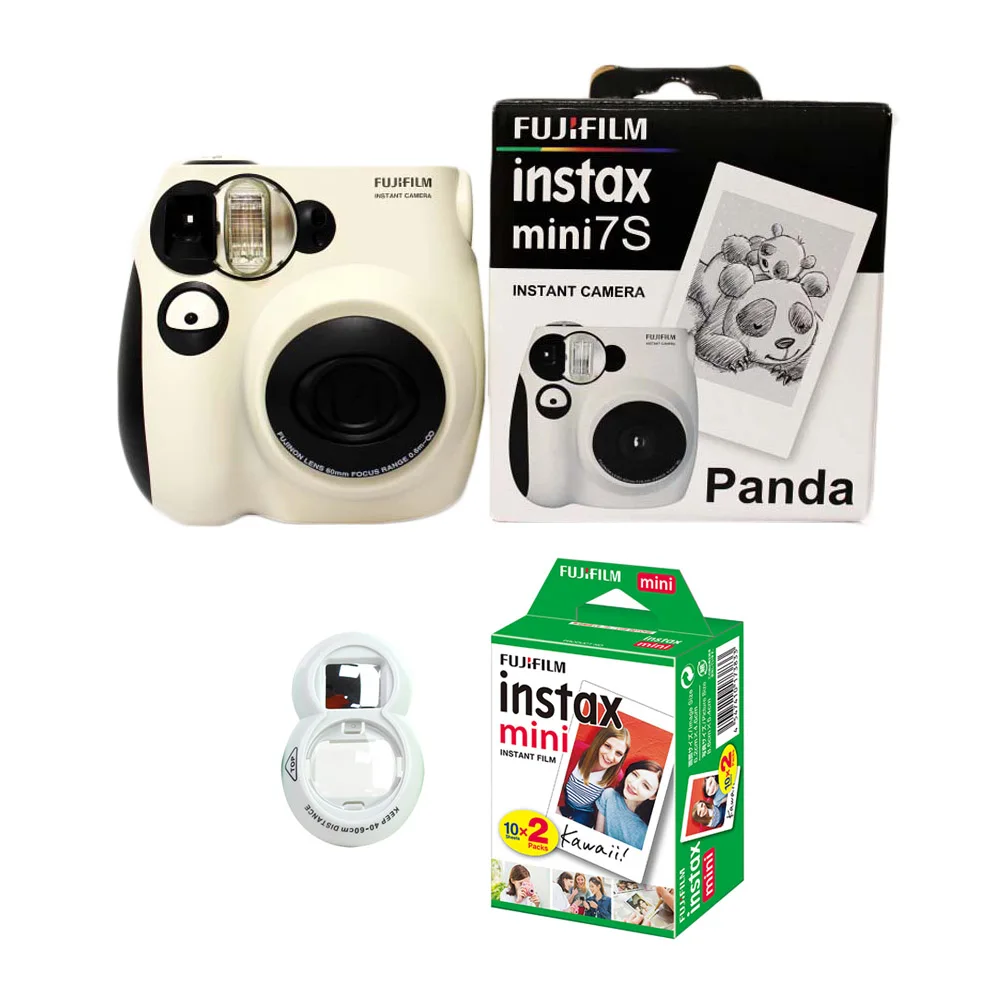 100% аутентичная Камера Fujifilm Instax Mini 7s для мгновенной фотосъемки с 20 страницами Fuji