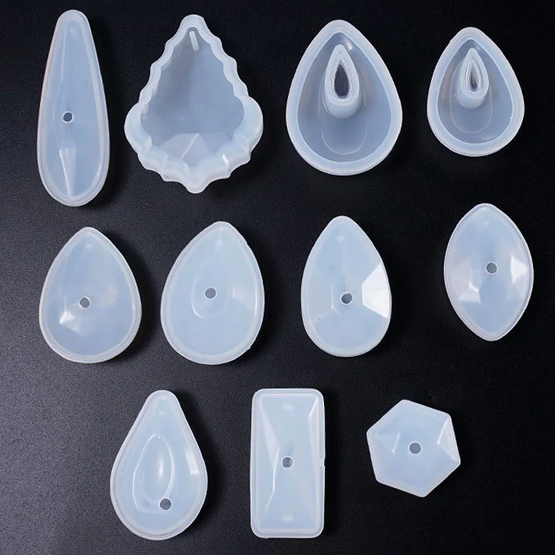 Silicone Resin Molds DIY Craft Irregular Time Jewelry Pendant Molds Epoxy Resin Mold Jewelry Making Jewelry Tools 4pcs irregular geode silicone mold tray mold diy fruit tray epoxy resin mold coaster mold jewelry crafts