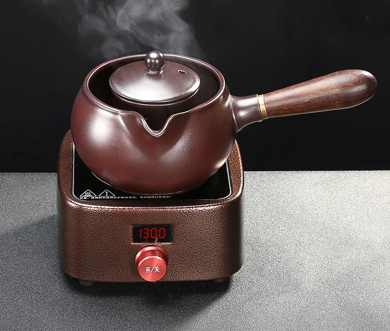 

220V 1300w Smart timing Electric ceramic heaters Electric furnace Tea maker 730ml ceramic kettle pot with filter one set