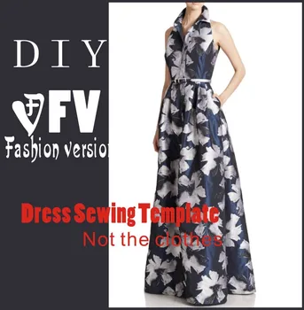 

Dresses Sewing Pattern Template Cutting drawing Clothing DIY ((Not selling clothes)) BLQ- 221