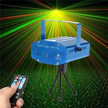 Mini LED Laser Pointer Disco Club Bar Stage Light Party Pattern Lighting Projector Show Remote Laser Projector Stage Lights