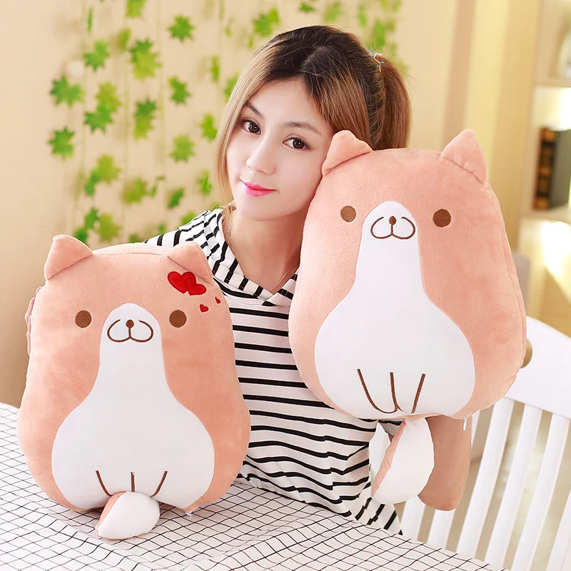 

1pc 38cm Cartoon Corgi Dog Plush Pillow Stuffed Cute Animal Toy Soft Cushion Good Lovers Gift Valentines Gift