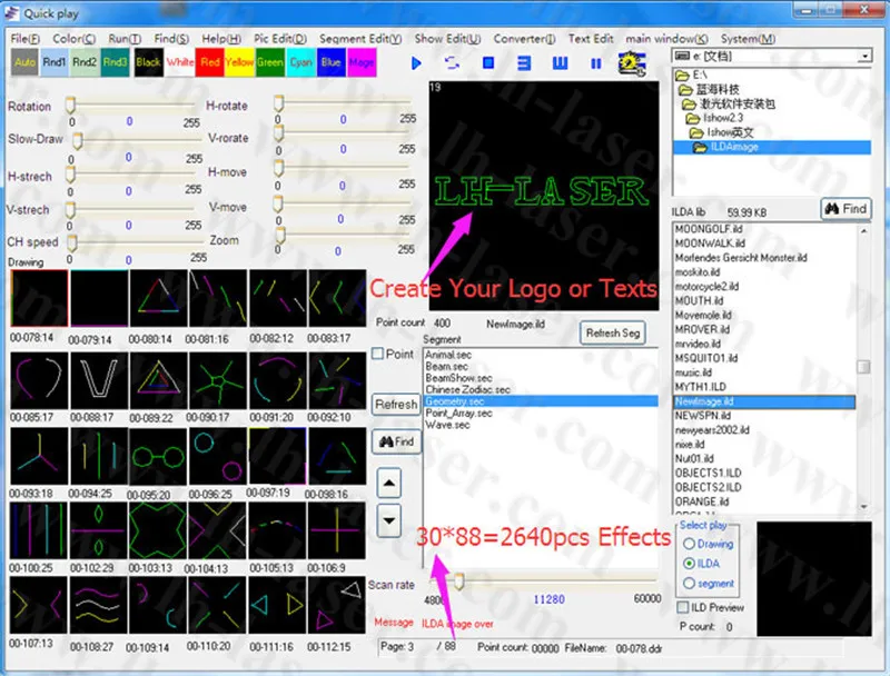 ILDA+ DMX512 10 ватт SD карта ILDA лазерный логотип проектор rgb Анимация Лазерный текст светильник шоу для дискотеки