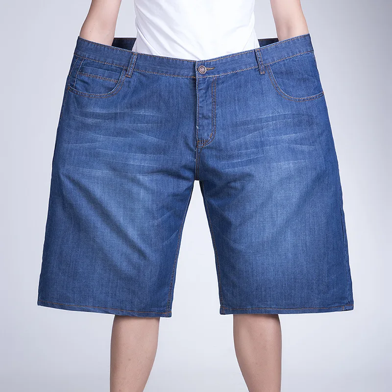 Plus Size Can 150kg Men Summer Denim Shorts 42in Casual Shorts from