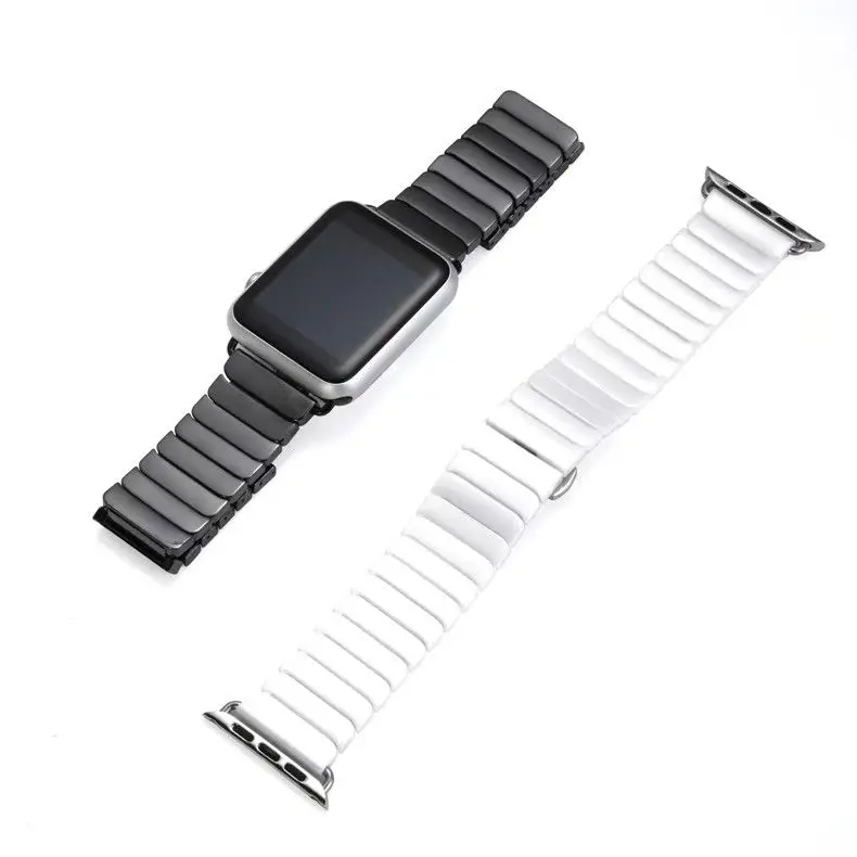 

2017 New Ceramic Strap for Apple Watch 38mm 42mm Smart Watch Band Link Strap Bracelet References Ceramic Watchband iWatch