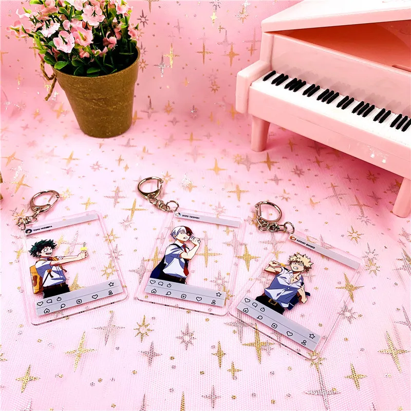 

Animation Net Version Sauqre my hero academia boku no hero academia key chain Acrylic Pendant Llavero